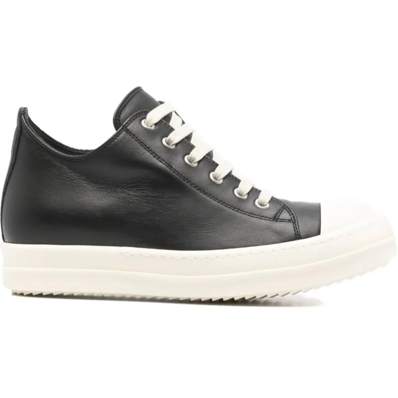 Rick Owens Low-Top-Sneaker Low Sneaks Black/milk/milk schwarz