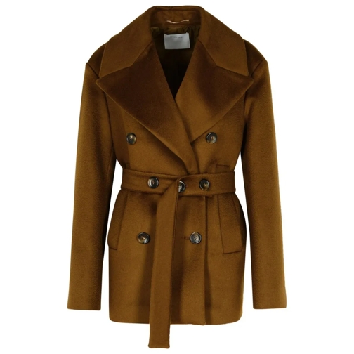 Sportmax 'Orchis' Brown Wool Coat Brown 