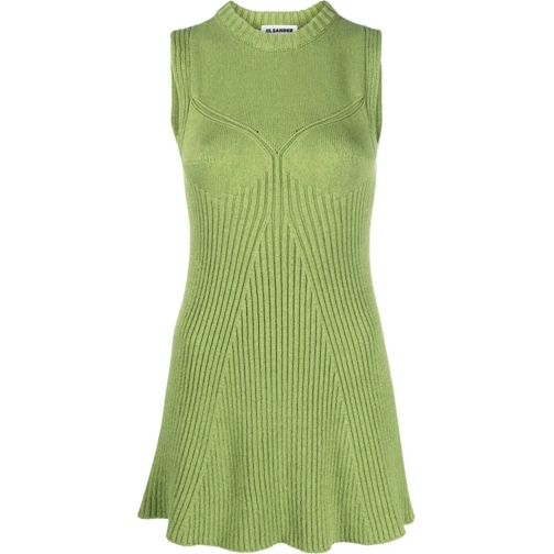 Jil Sander T-Shirts A-line Top Moss Green grün