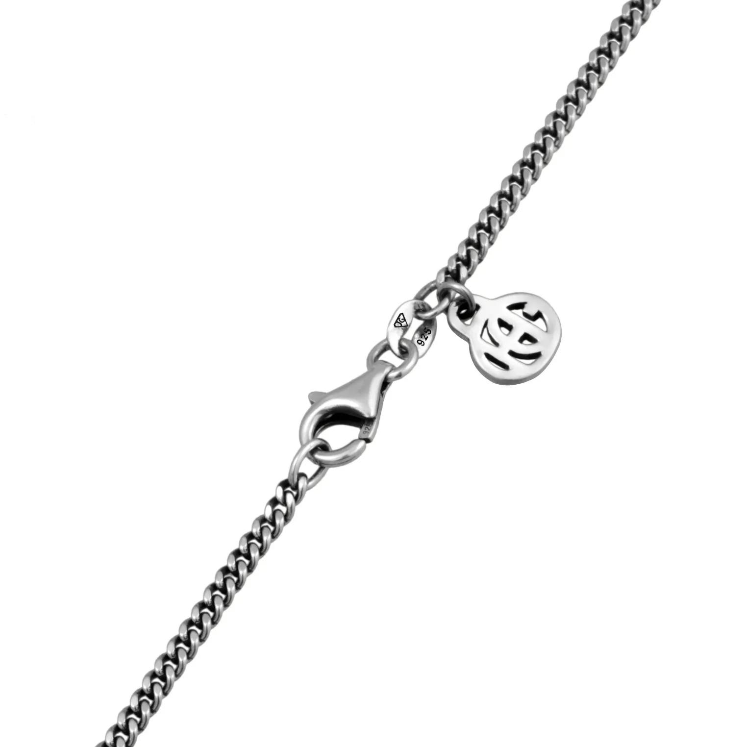 Thumbnail - Haze & Glory Halsketten - Halskette Labradorit Anhänger 925 Silber oxidiert - Gr. unisize - in Silber - für Damen