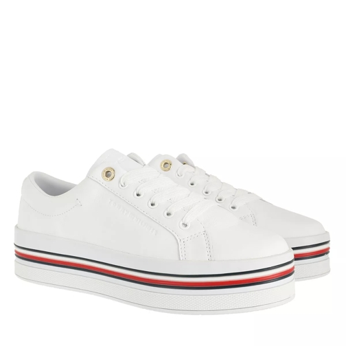 Tommy Hilfiger Corporate Flatform Cupsole Sneakers White lage-top sneaker