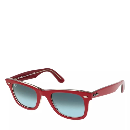 Ray-Ban Unisex Sunglasses Icons 0RB2140 Red On Transparent Grey Occhiali da sole