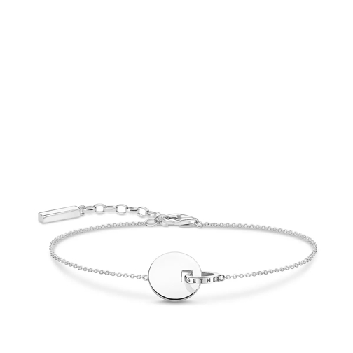 Thomas Sabo Bracelet Together Coin With Silver-Coloured Ring Braccialetti