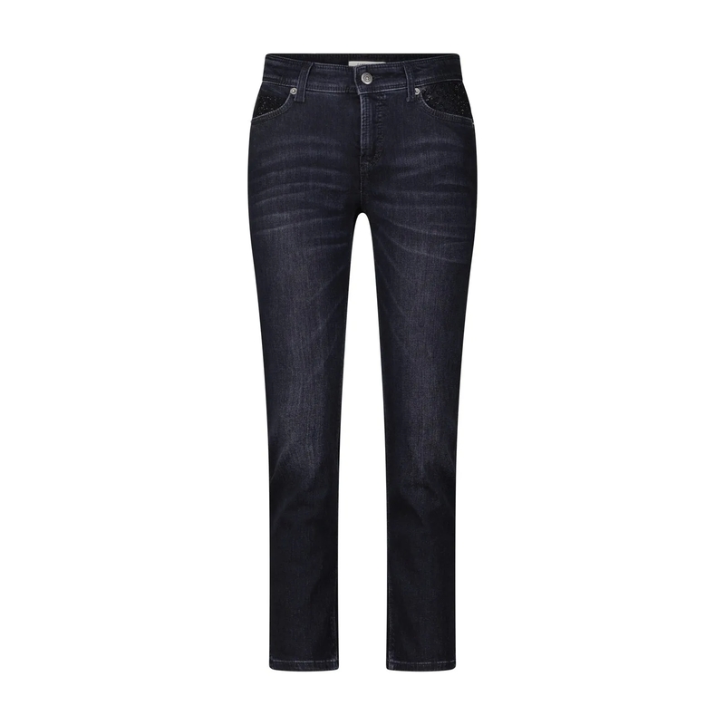 Cambio Straight-Leg-Jeans Piper short mehrfarbig