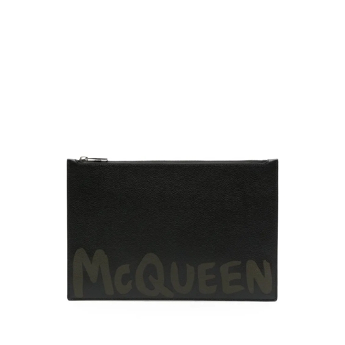 Alexander McQueen Crossbody Bag Pouch With Logo Black