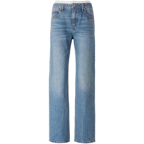 Alexander Wang Jeans à jambe droite Denim Lace Jeans mehrfarbig