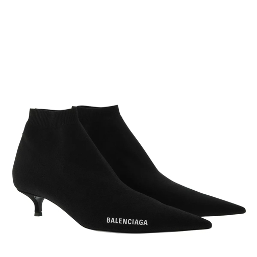 Balenciaga Knife Heeled Ankle Boots Black/White Stiefelette