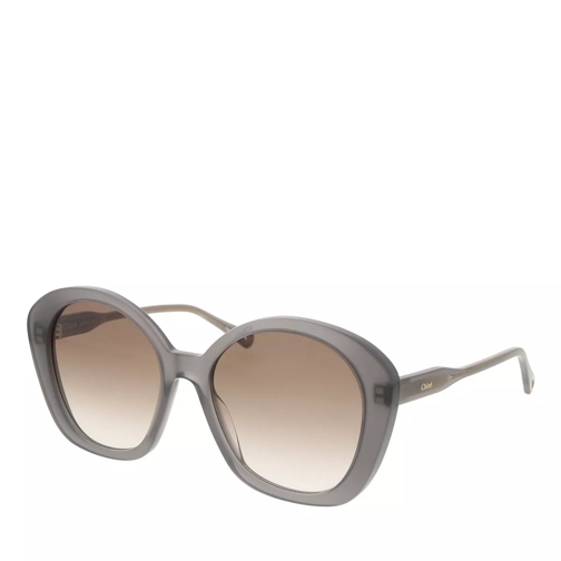 Chloé CH0081S-001 55 Woman Bio Acetat Grey-Brown Sunglasses