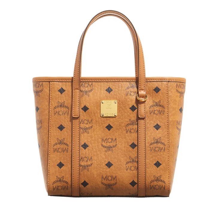 MCM Mcm Toni Vi Shopper Mni Co Cognac Tote