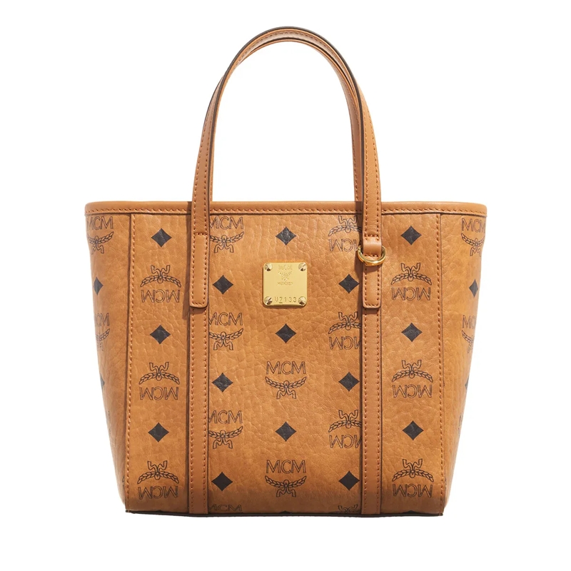 MCM Fourre-tout Mcm Toni Vi Shopper Mni Co Cognac
