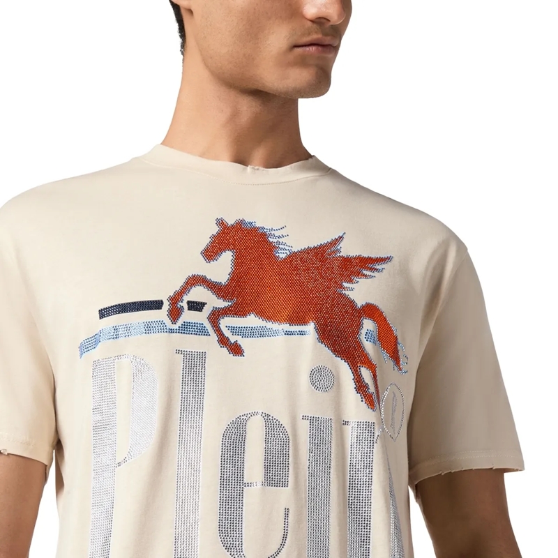 Philipp Plein T-Shirt T-Shirt Racing beige(Image 9)