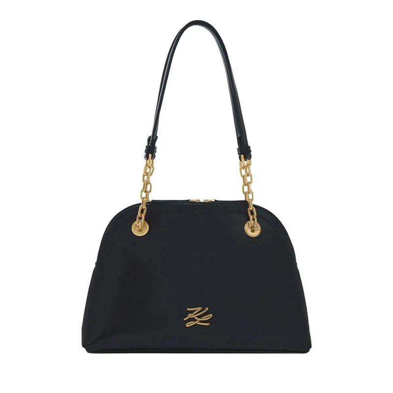 Karl Lagerfeld Schultertasche MEDIUM K/AUTOGRAPH BOWLING Schultertasche schwarz