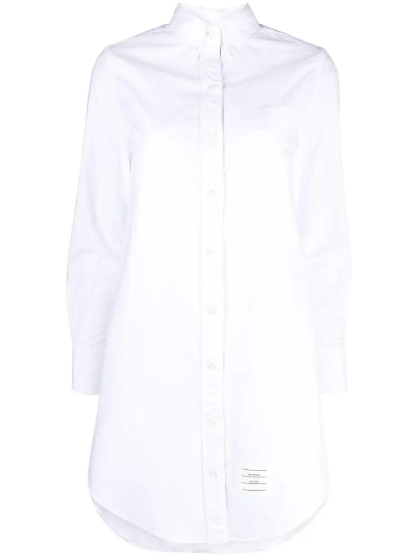 Thom Browne - White Cotton Shirt Dress - Größe 38 - weiß