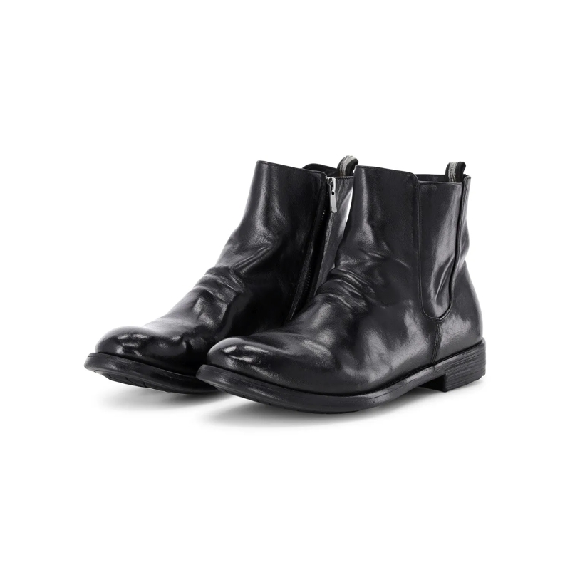 Officine Creative Laarzen Stiefeletten Hive aus Leder Schwarz