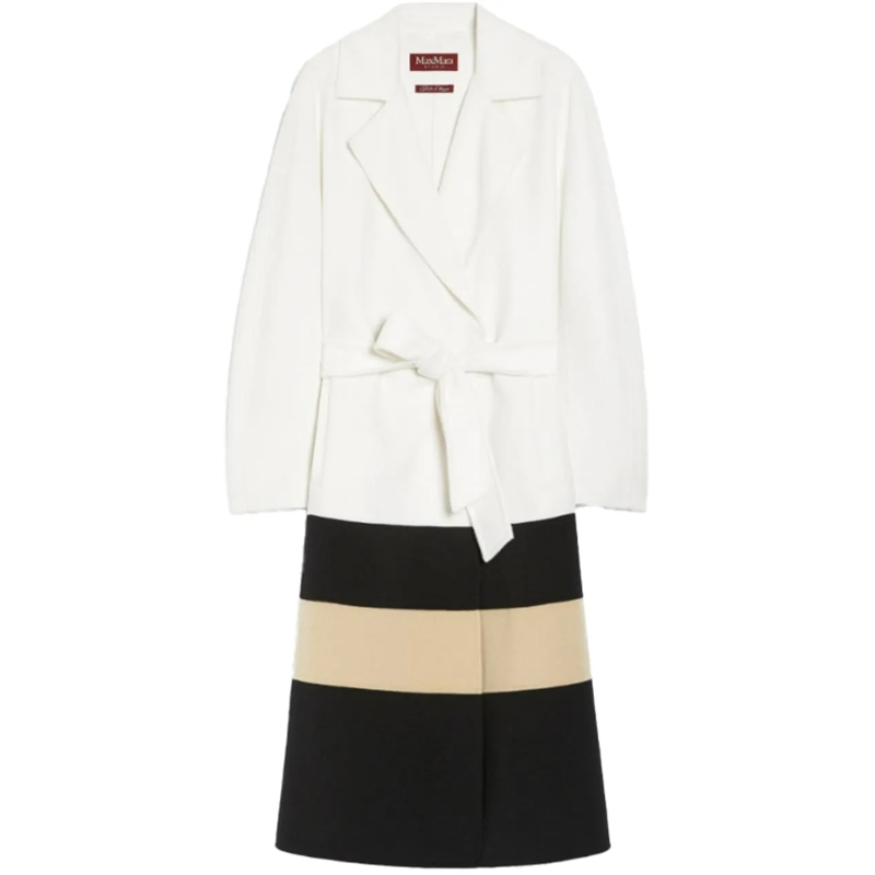Max Mara Veste de transition Coats White weiß