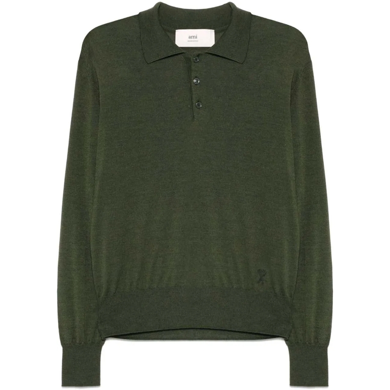 AMI Paris Polohemd T-Shirts And Polos Loden grün