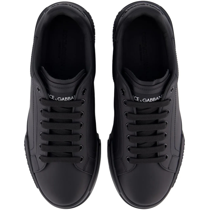 Dolce&Gabbana Low-Top-Sneaker 'Portofino Vintage' Sneakers – Black Black(Image 6)