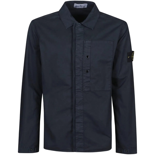 Stone Island Daunenjacken Overshirt Blue blau