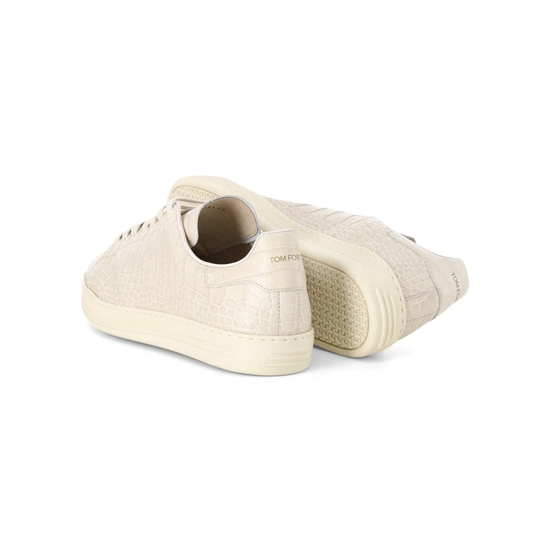 Tom Ford Veterschoenen Sneaker aus Leder weiß(Image 2)