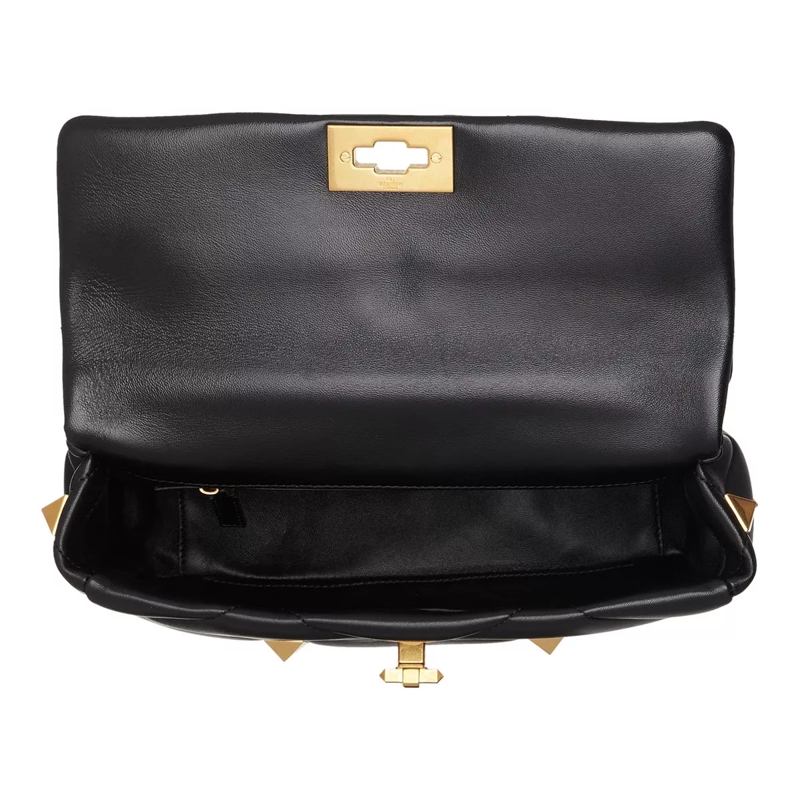 Valentino Garavani Crossbody Bag Roman Stud Quilted Crossbody Bag Nero(Image 7)