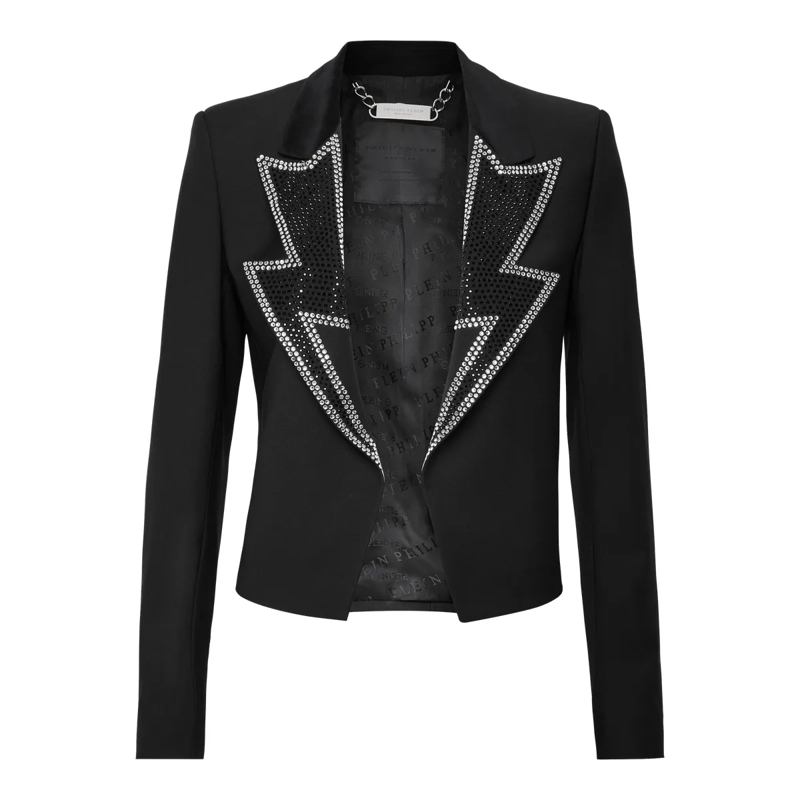 Philipp Plein Blazer Blazer Mit Schmucksteinen schwarz