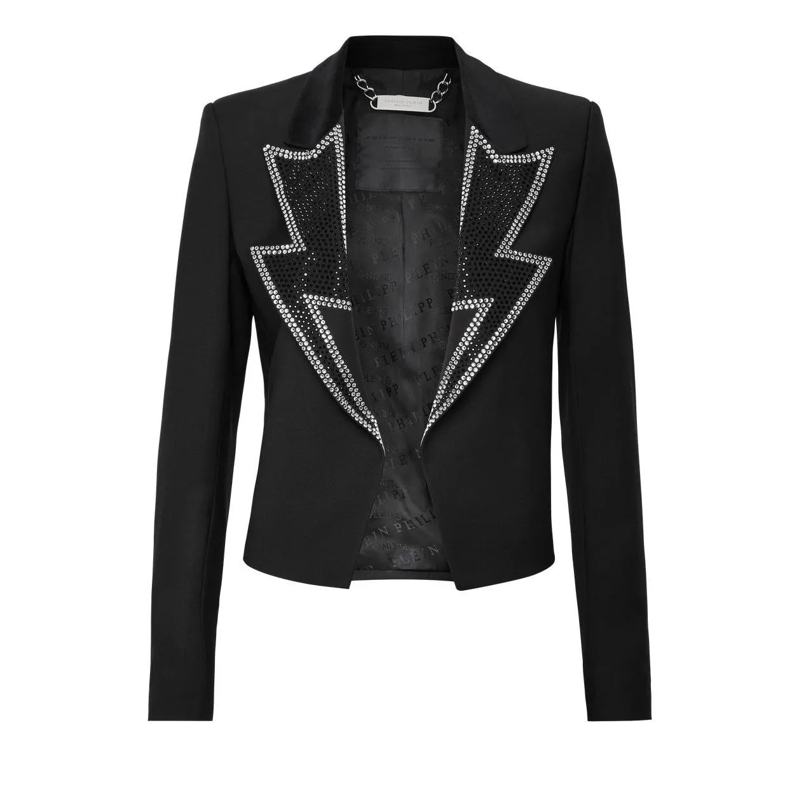 Philipp Plein Blazer Blazer Mit Schmucksteinen schwarz