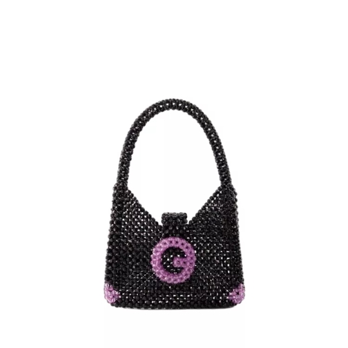 Germanier Beaded Hobo Bag - Beads - Black Black Hobotas