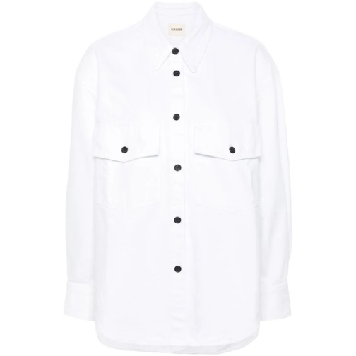 Khaite Chemises White Cotton Denim Shirts White