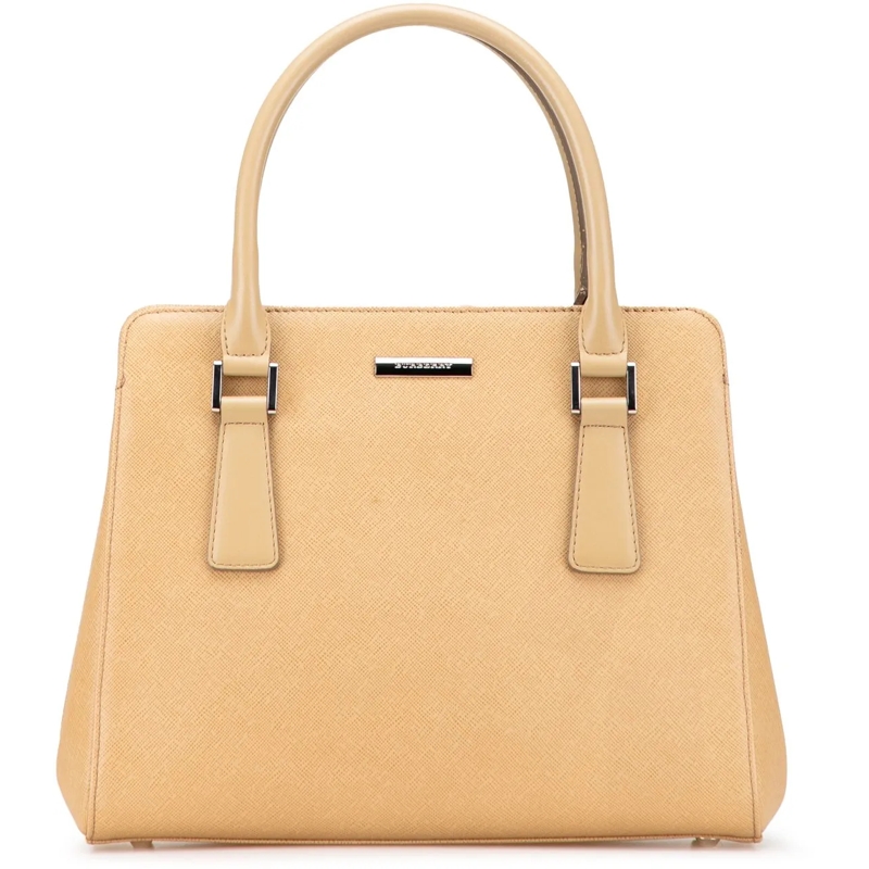 Burberry Tote Leather Handbag braun