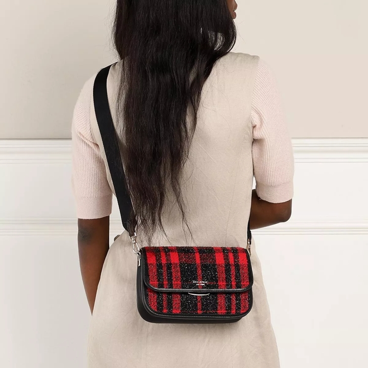 Red plaid crossbody bag shop