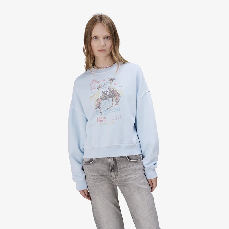 True Religion  Sweatshirt RODEO hell-blau(Image 6)