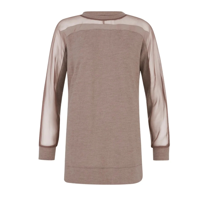 Helene Galwas Pullover Pullover CHRISTA mittel-braun