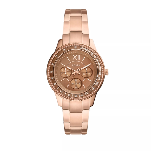 Fossil Women's Stella Sport Multifunction Stainless Steel Rose Gold Multifunction Watch