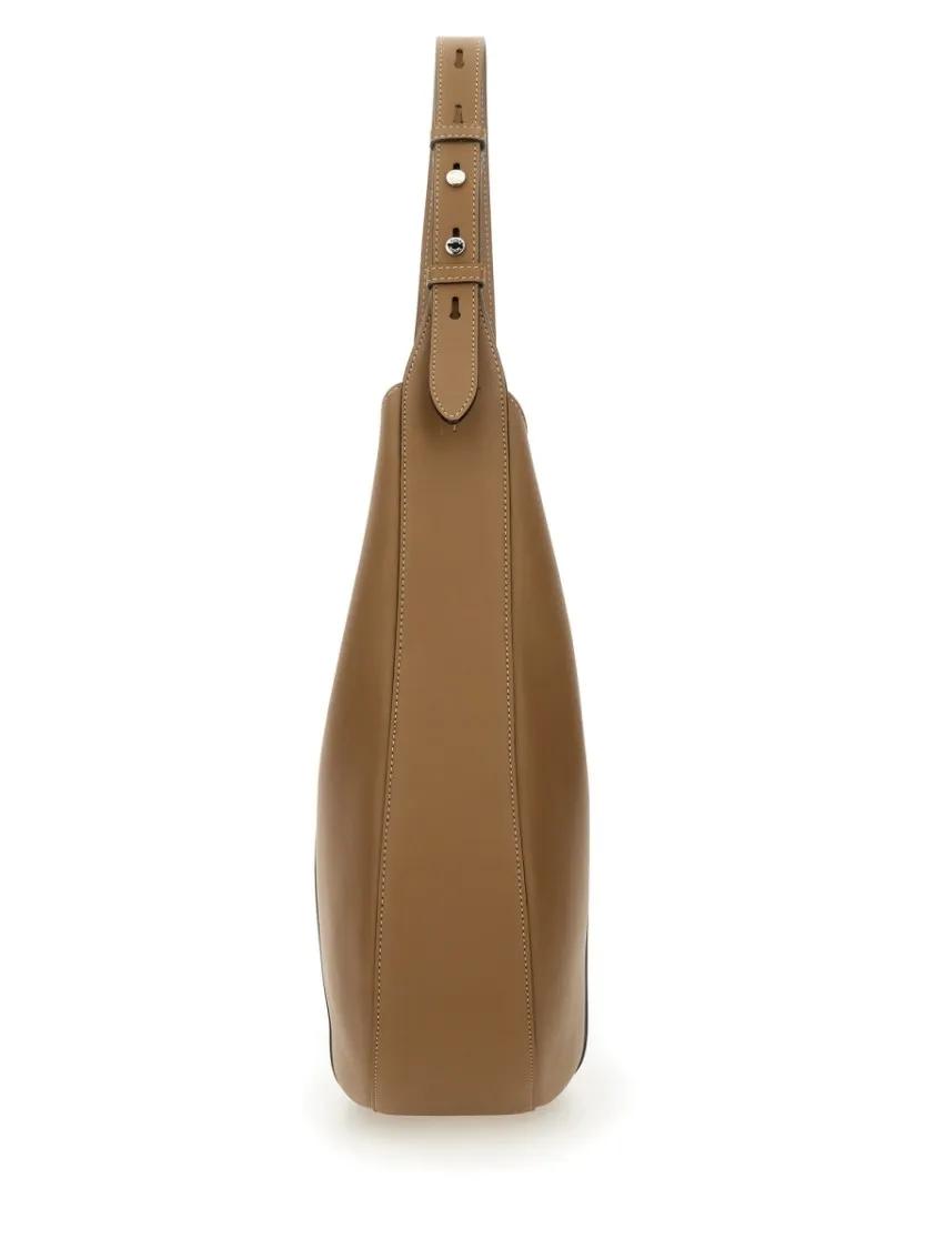 TOD'S Hobo bags Brown Calfskin Hobo Bag in bruin