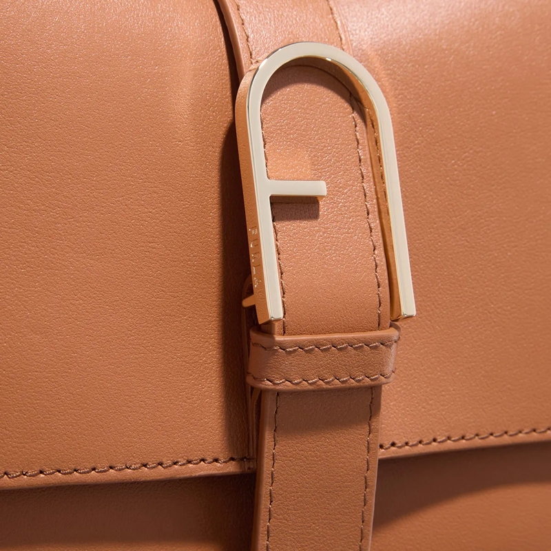 Furla Schultertasche Furla Flow M Top Handle Brandy(Image 11)