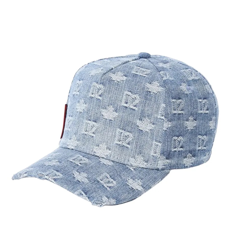 Dsquared2 Casquette de baseball Cap mit Allover-Logo blau