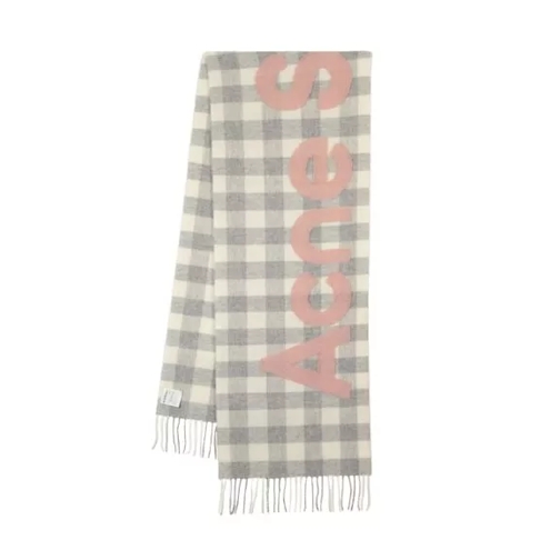 Acne Studios Veda Scarf - Wool - Grey/Rose Grey 