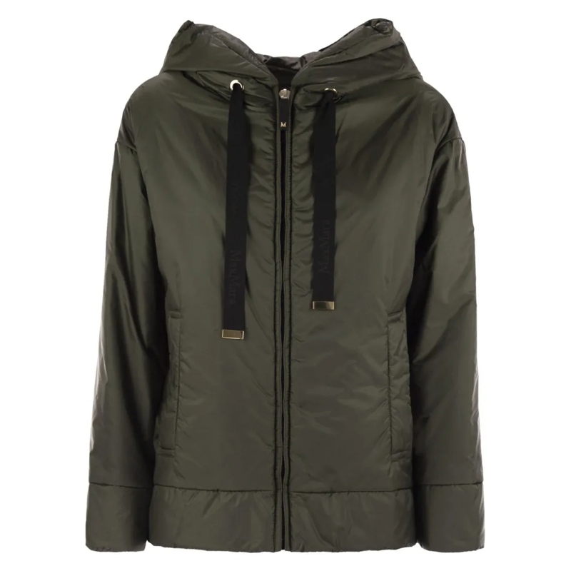 Max Mara  Daria - Drip-Proof Canvas Padded Jacket Green
