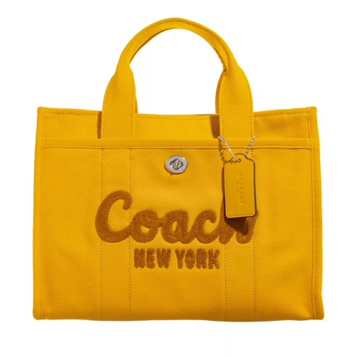 Coach Cargo Tote Yellow Gold Rymlig shoppingväska