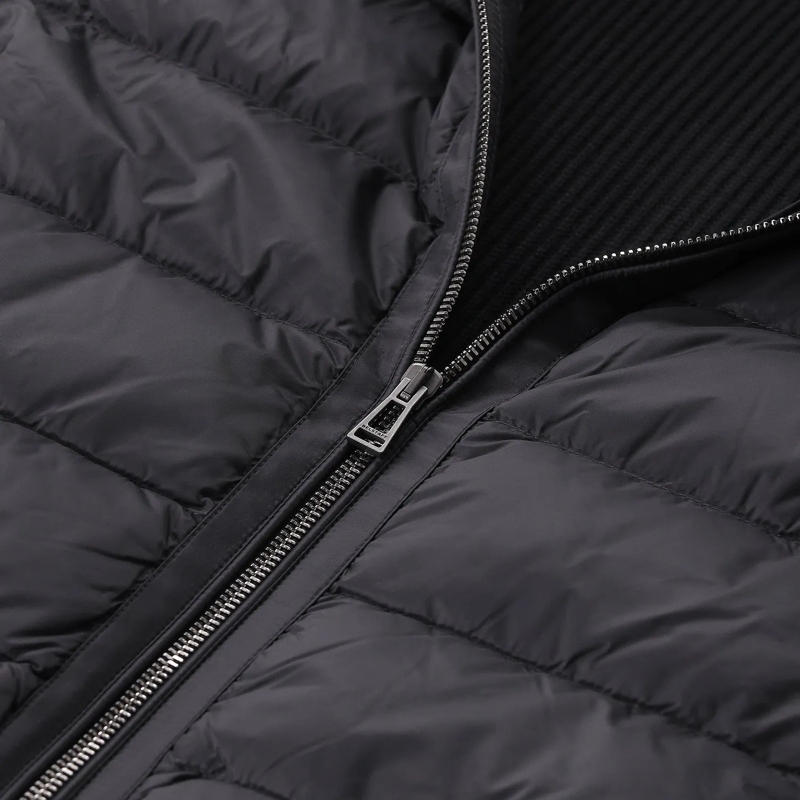 Belstaff Strickjacke Daunenjacke mit Strickärmeln schwarz(Image 4)