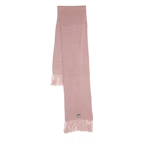 Pinko Tramont Costa Inglese Scarf Pink Wollen Sjaal