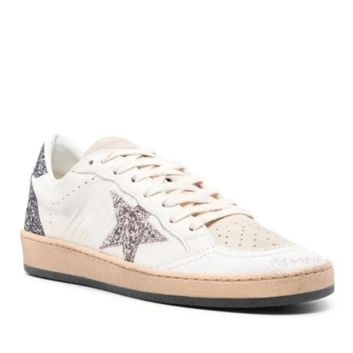 Golden Goose Ball Star Glittered White Sneakers White Low-Top Sneaker