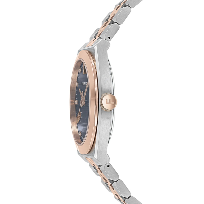 Salvatore Ferragamo Quarzuhr Quarz Analog Uhr Kj-Vega silber(Image 3)