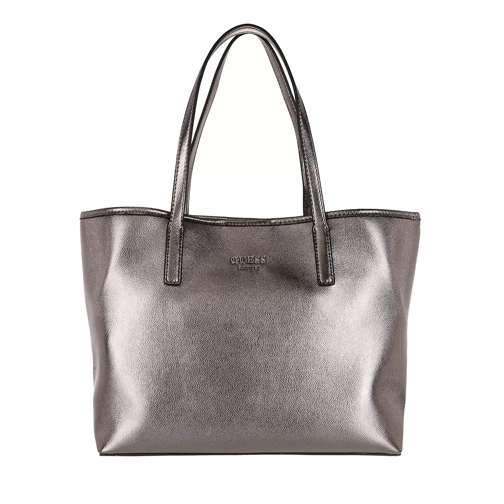 Guess Vikky Large Tote Pewter Shopping Bag