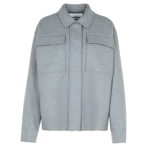 Jil Sander Hemden Grey Wool Blend Shirt Grey