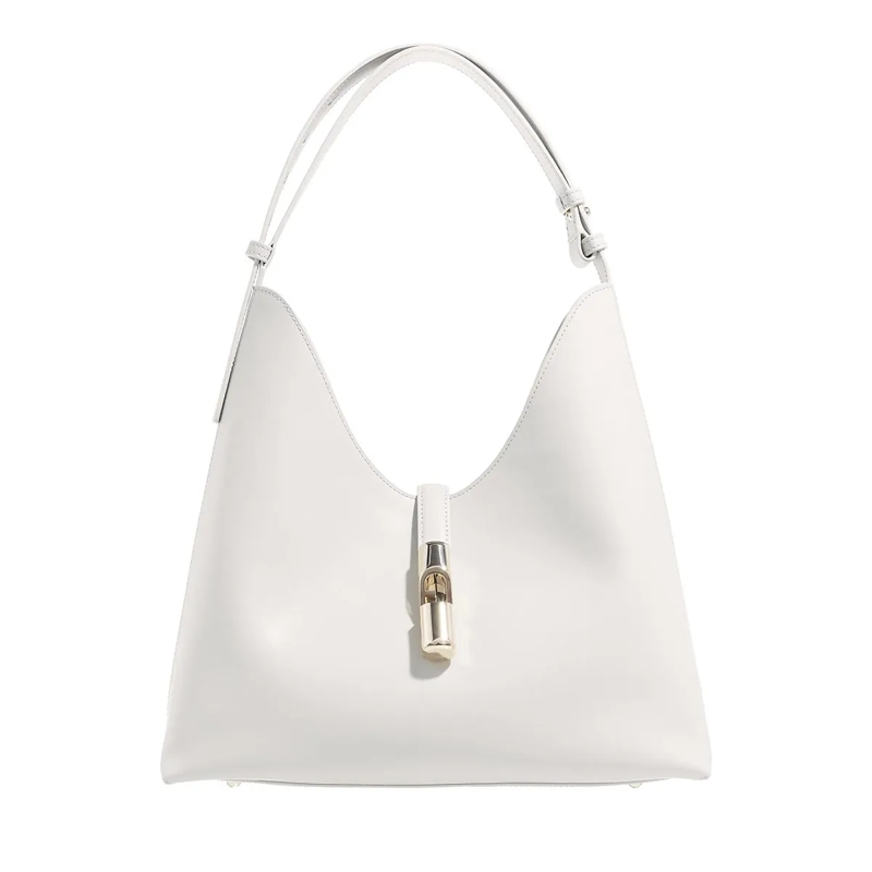Furla Schultertasche Furla Goccia M Hobo Marshmallow