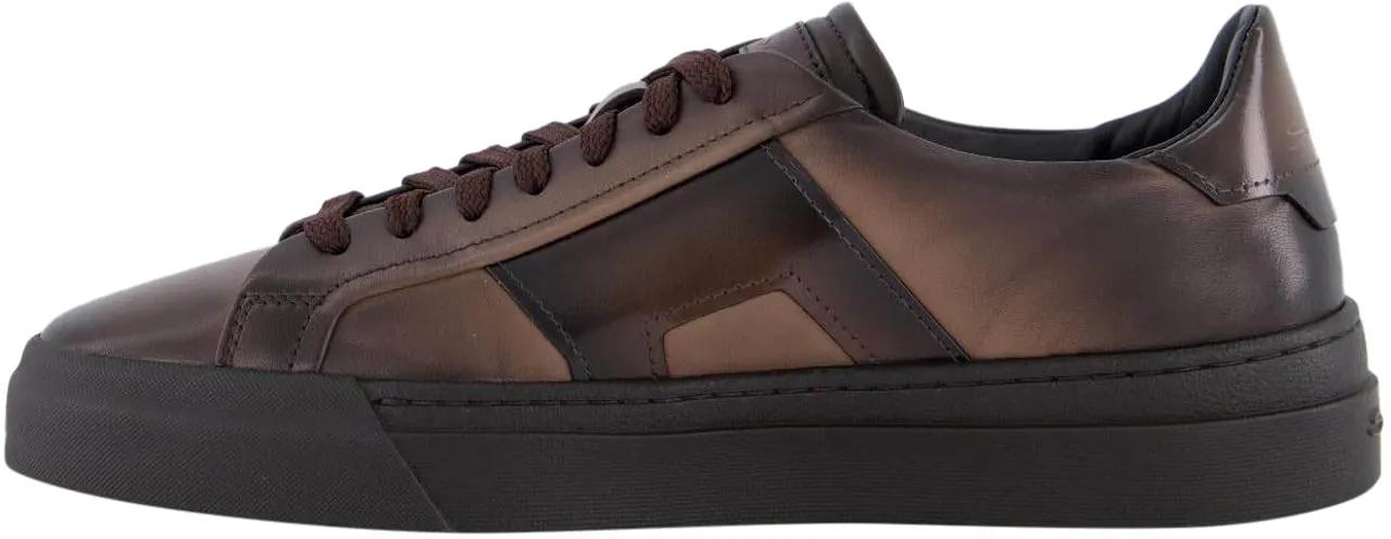 Thumbnail - Santoni Low-Top Sneaker - Heren Santoni Sneaker - Gr. 8 - in Braun - für Damen