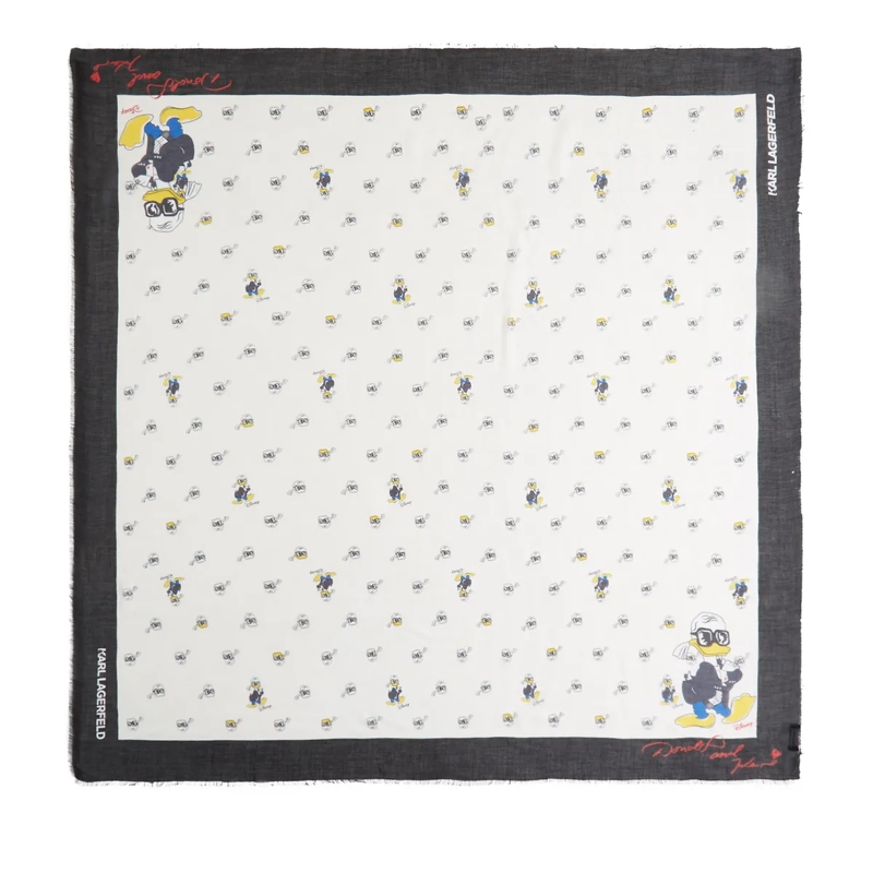 Karl Lagerfeld Wollschal DISNEY X KL BEDRUCKTES HALSTUCH weiss