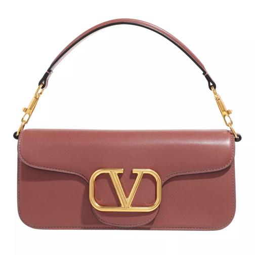 Valentino Garavani V-Logo Foldover Shoulder Bag  Ginger Bread Baguetteväska