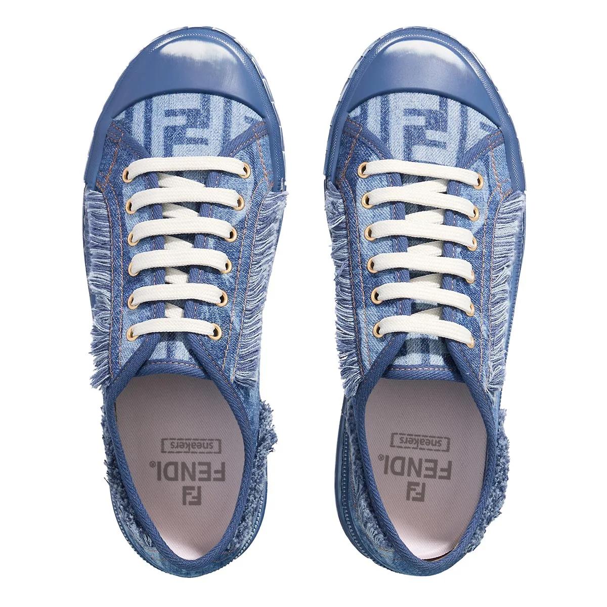 Thumbnail - Fendi Low-Top Sneaker - Domino Sneaker - Gr. 37 (EU) - in Blau - für Damen